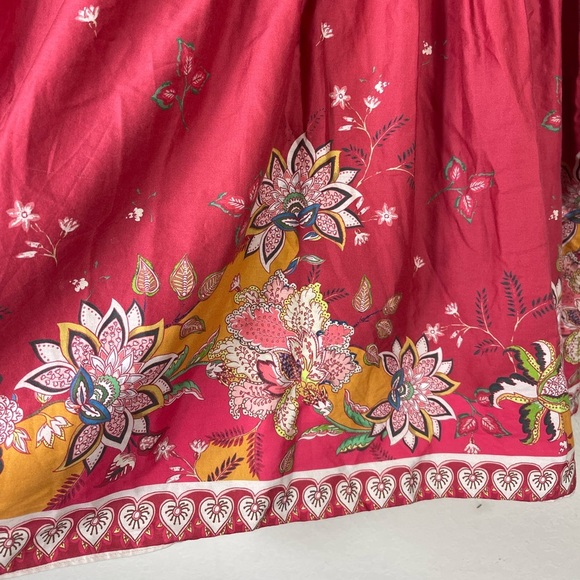 Antonio Melani Emma Floral Tropical Voile Surplice Long Sleeve Dress Size 12 - Picture 7 of 9